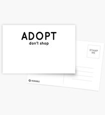 Adopt Don't Shop Pets Shop Dogs Bull Postkarten