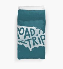 Road Trip USA - blue Duvet Cover