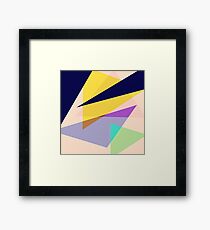 Contemporary Geometric Triangles 2 Framed Print