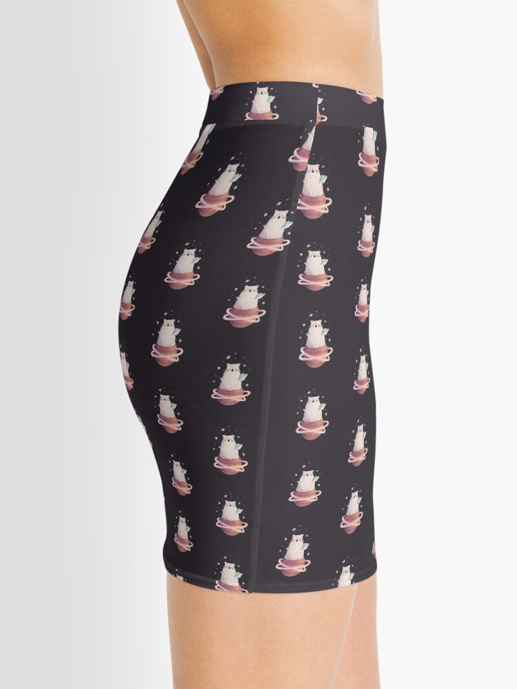 Alternate view of Yawning Space God Cat Mini Skirt