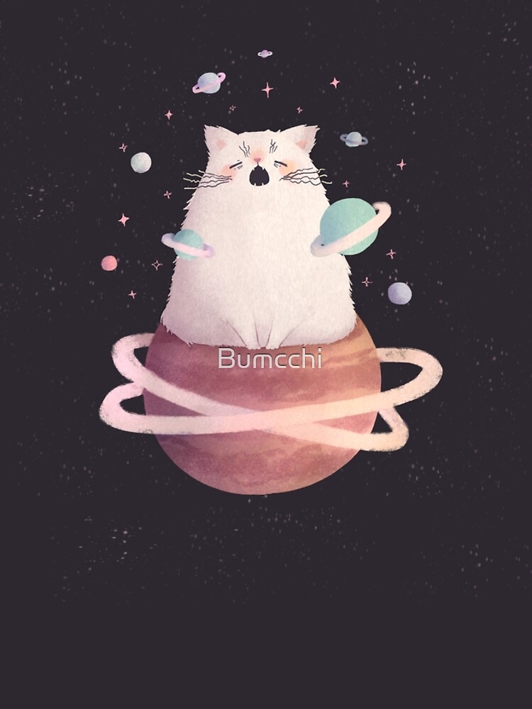 Yawning Space God Cat by Bumcchi
