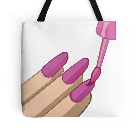 Nail Polish Tote Bags Redbubble