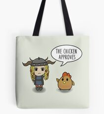 "The Chicken Approves" HTTYD Race to the Edge Tote Bag