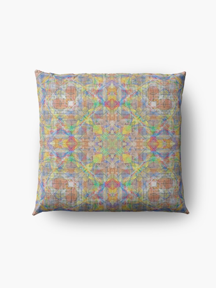 Alternate view of BOUDHANATH NEPAL PRAYER FLAGS AND BRICK HOUSES 3 Floor Pillow