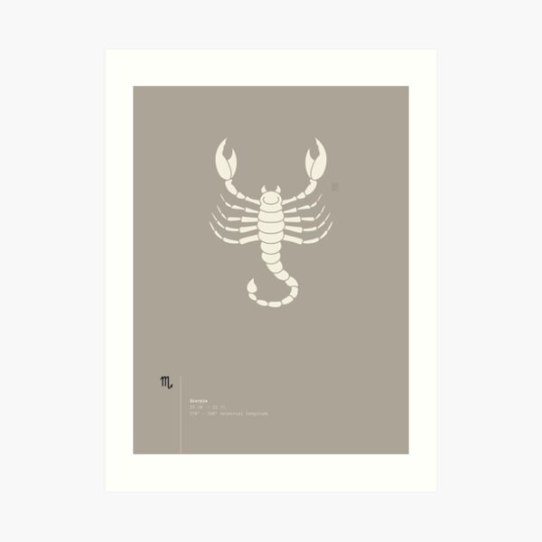 Scorpio Star Sign Art Print