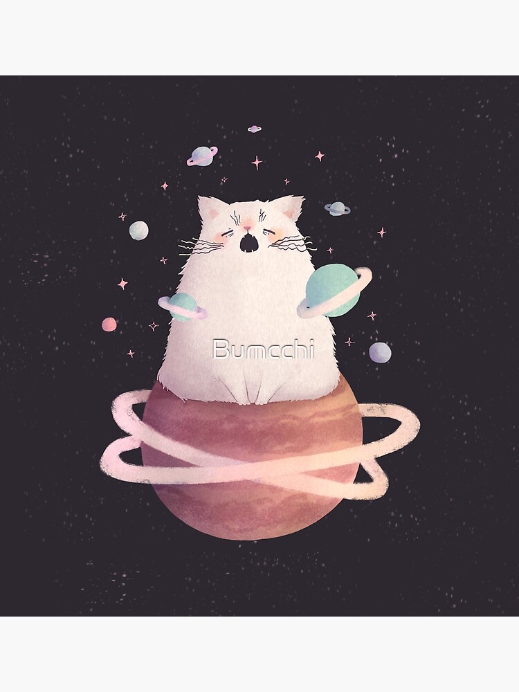 Yawning Space God Cat by Bumcchi