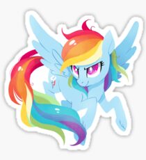 rainbow power Sticker