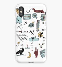 raven doodles iPhone Case/Skin