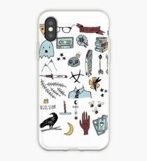 raven doodles iPhone Case