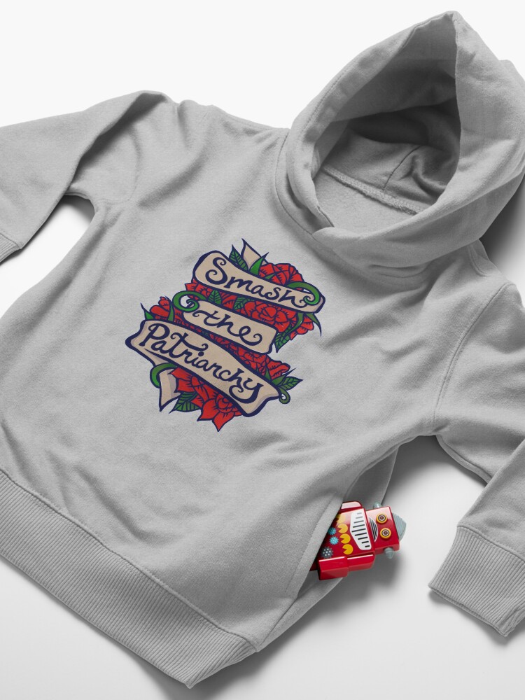 Alternate view of Smash the Patriarchy Toddler Pullover Hoodie