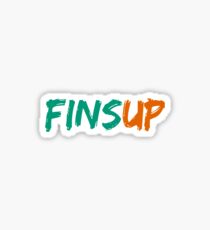 Fins Up! Sticker