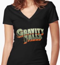 Gravity Falls Women's Fitted V-Neck T-Shirt