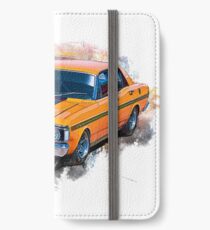 Orange 1971 Ford Falcon XY GT iPhone Wallet/Case/Skin