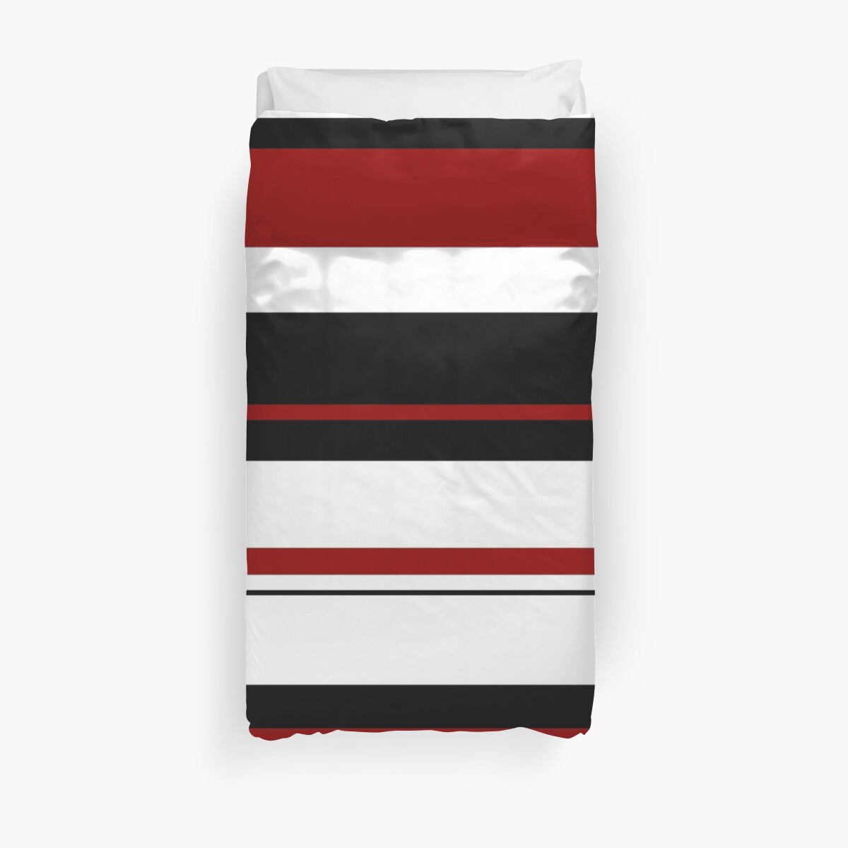 Red Black White Abstract Stripes Duvet Cover By Wordznart Redbubble