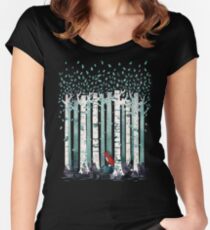 Die Birken Tailliertes Rundhals-Shirt