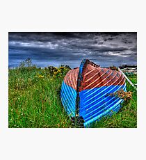 Holy Island Upsidedown Boat Photographic Print