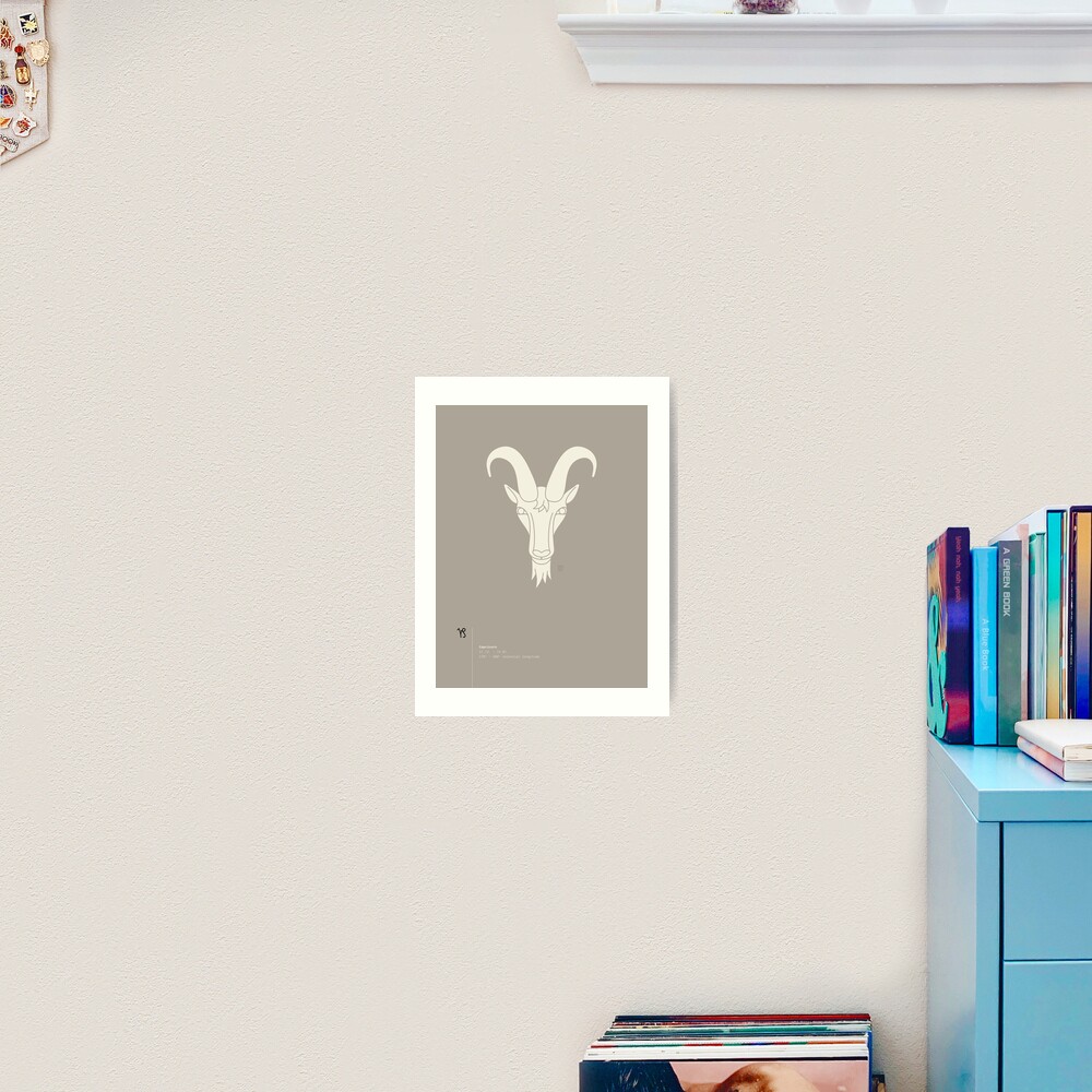Capricorn Star Sign Art Print