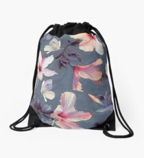 Mochila saco Mariposas y flores de hibisco - un patrón pintado