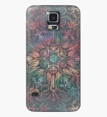 Funda/vinilo para Samsung Galaxy Winter Sunset Mandala en carbón de leña, menta y melón