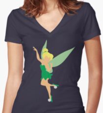 Tinkerbell Women's Fitted V-Neck T-Shirt