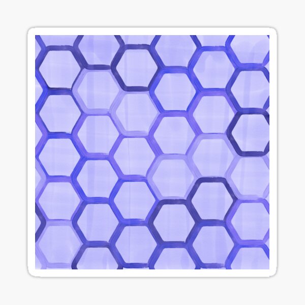 Purple honeycomb Sticker
