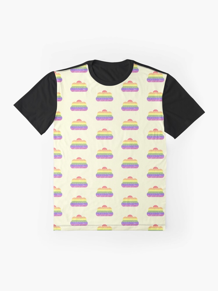 Alternate view of Clouds - LGBT+ Graphic T-Shirt