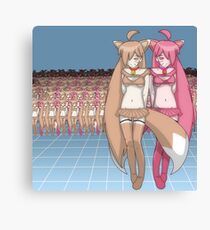 Chocolate vs Strawberry Canvas Print