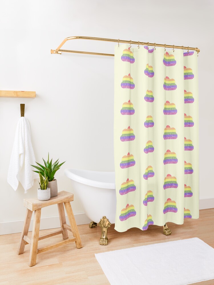 Alternate view of Clouds - LGBT+ Shower Curtain