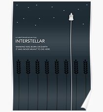 Interstellar Tribute - Minimalist Space Design Poster