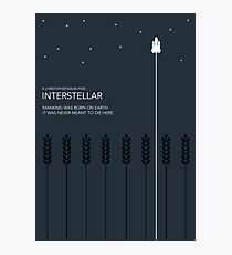 Interstellar Tribute - Minimalist Space Design Photographic Print