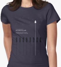 Interstellar Tribute - Minimalist Space Design Women's Fitted T-Shirt