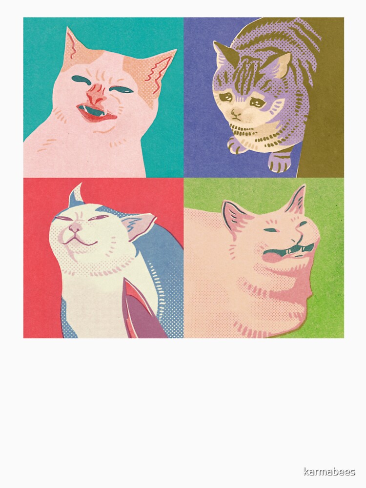Four Meme Cats of the Apocalypse by karmabees
