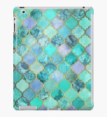 Vinilo o funda para iPad Patrón de mosaico marroquí fresco de Jade & Icy Mint decorativo