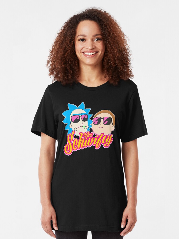 Alternate view of Rick And Morty : Get Schwifty Slim Fit T-Shirt