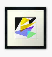 Contemporary Geometric Triangles 3 Framed Print