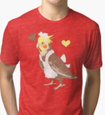 Cockatiel Maid Tri-blend T-Shirt