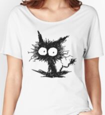 Black Unkempt Kitten GabiGabi Loose Fit T-Shirt