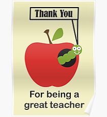 Thank You Teacher Posters | Redbubble