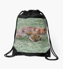 A Fox Drawstring Bag