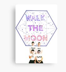 Moon Walking Is Hard Metal Print