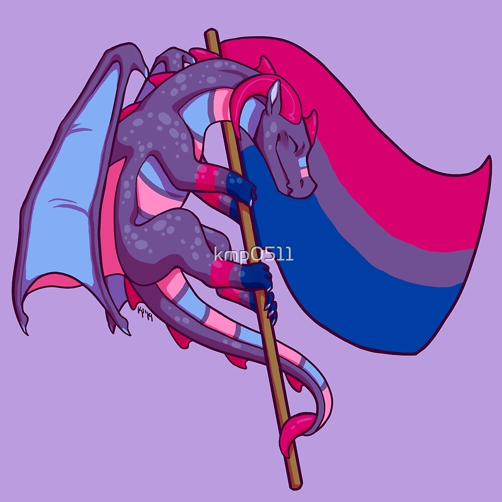 Bisexual Pride Flag Dragon 3rd Edition By Kmp0511 Redbubble 3754