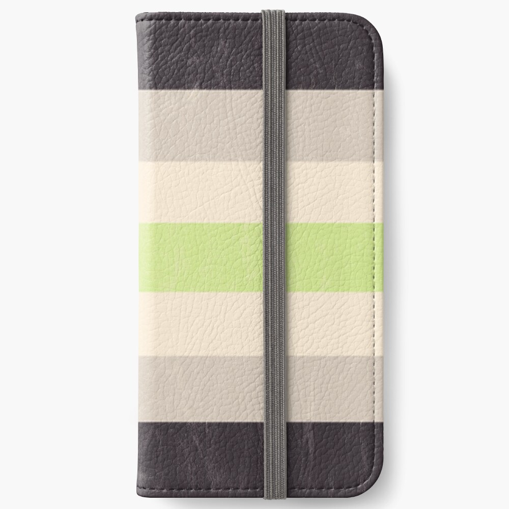 Agender Flag iPhone Wallet