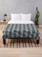 Microscopic Metal Throw Blanket