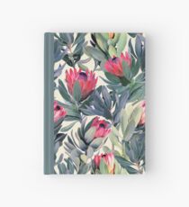 Cuaderno de tapa dura Patrón de Protea pintado