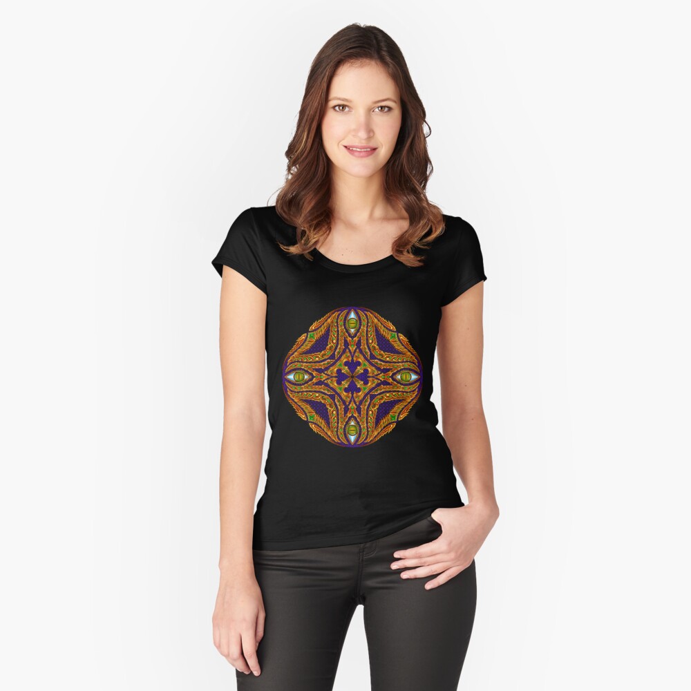 DMT Emblem by Salvia Droid Fitted Scoop T-Shirt