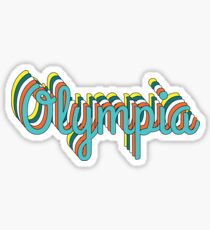 Olympia Retro Sticker