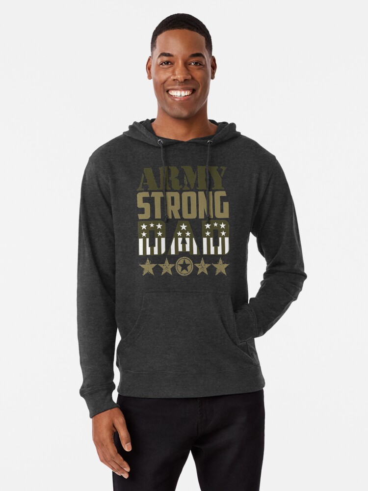 US Army Zip Up Hoodie Strong Brave Proud Hooded Sweatshirt for Men