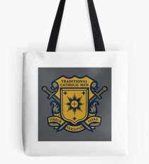Traditional Catholic Men Coat of Arms Tote Bag