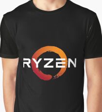 Ryzen 3 logo - done in white for darker backgrounds Graphic T-Shirt