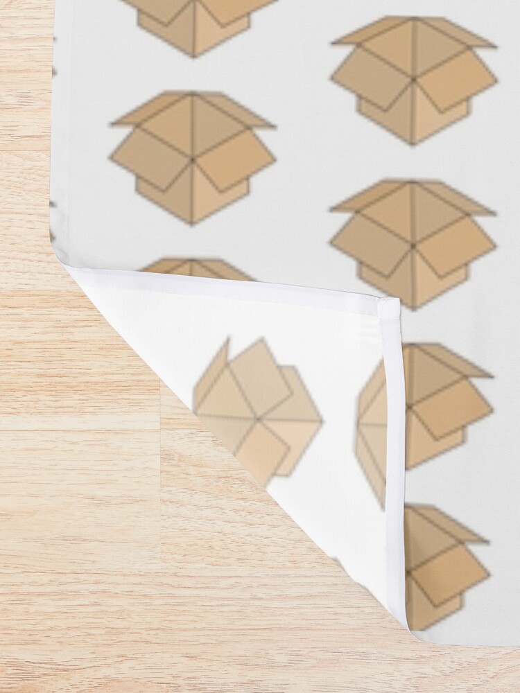 Alternate view of Open Box Line Drawing Shower Curtain